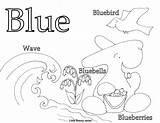 Coloring Blue Pages Pdf sketch template