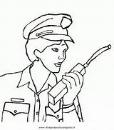 Vigilessa Polizia Disegnidacoloraregratis sketch template