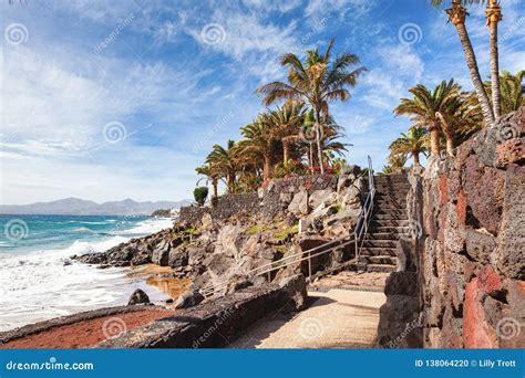 puerto del carmen lanzarote canary islands stock photo image  vacation sand