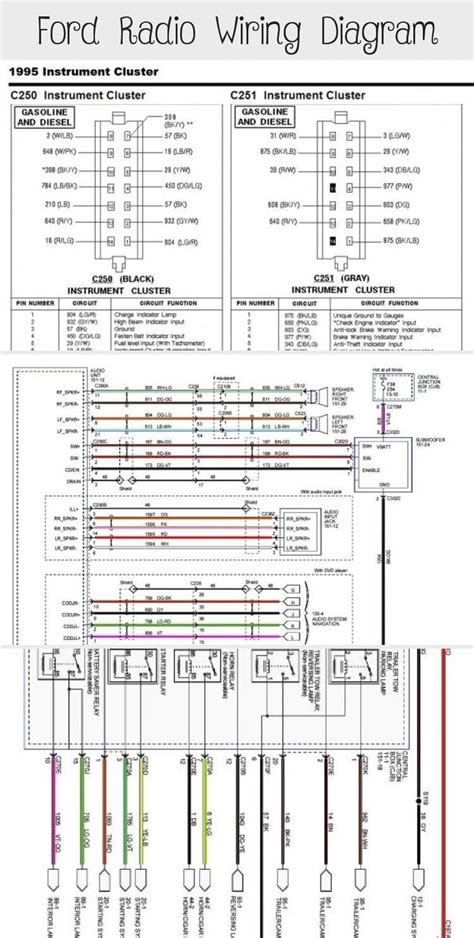 ford radio wiring diagram cars   radio ford diagram