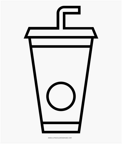soda cup coloring page copo de refrigerante desenho png transparent