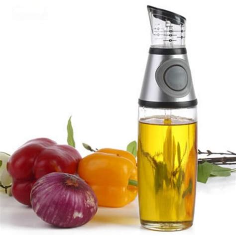 500ml kitchen glass olive oil vinegar dispenser pourer bottle with no