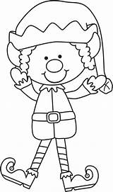 Coloring Pages Elf Shelf Excellent Linear Quickly Birijus sketch template
