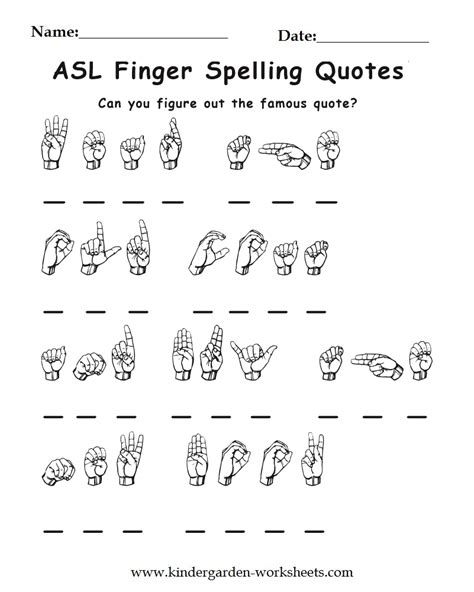 printable sign language worksheets   declarative derrick website