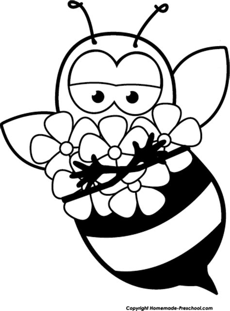 bee black  white white bees clipart  wikiclipart