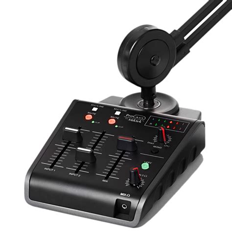 miktek procast usb mic mixer broadcast stand  cables  gearmusic