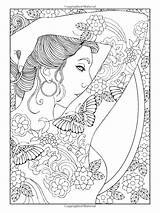 Coloring Pages Woman Adult Adults Women Tattoos Tattooed Tattoo Printable Books Shoulder Book Designs Tatoo Colouring Print Color Body Lady sketch template