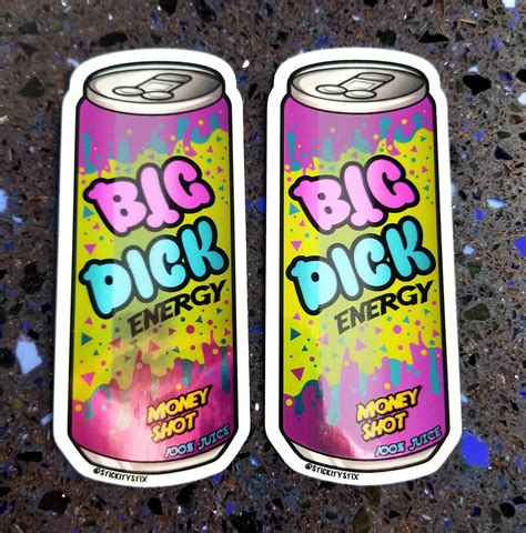 Big Dick Energy Holographic Vinyl Sticker Car Decal Etsy