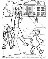 Coloring Dibujos Escuela Grandparents Adultos Honkingdonkey Preescolar sketch template