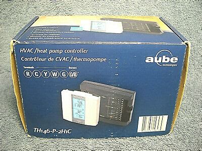 aube  p hc programmable hvac heat pump controller thermostat  open box  ebay