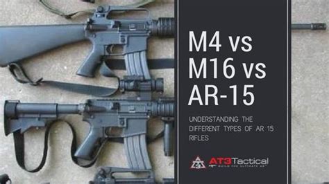 M4 Vs M16 Vs Ar 15 Different Types Of Ar 15 Rifles At3