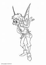 Coloring Pages Bobble Disney Fairy Printable Animation Fairies Girls sketch template