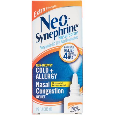 6 Pack Neo Synephrine Cold And Sinus Extra Strength Spray 0 50 Oz