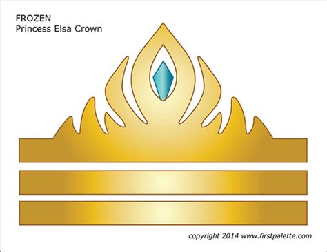 princess crown template printable