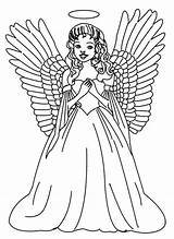 Angel Coloring Pages Christmas Angels Stitch Adults Print Printable Girl Kids Boy Tattoo Fashion Printables Colouring Color Sheets Tree Female sketch template