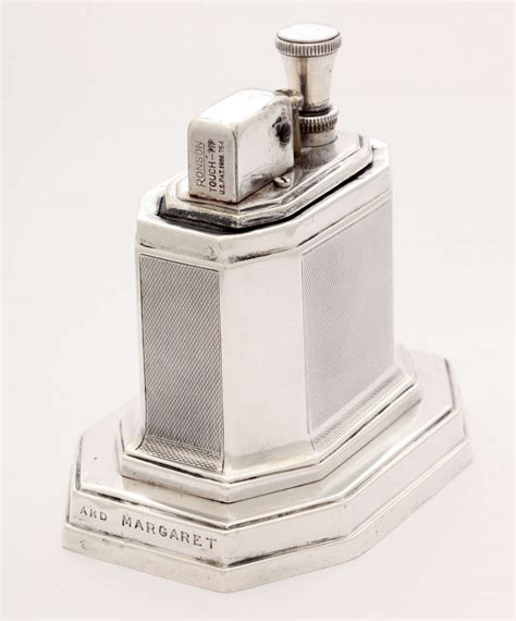 sterling silver ronson touch tip table lighter  stdibs
