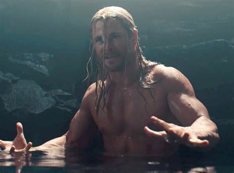 Super Hero Sized From Chris Hemsworth S Best Shirtless Moments E News