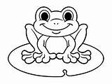 Coloring Frogs Pages Kids Print Color Printable Animals Children Beautiful sketch template