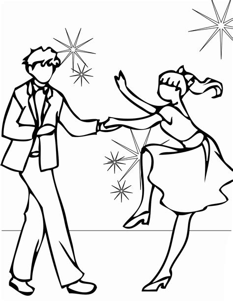 slashcasual dancing coloring pages