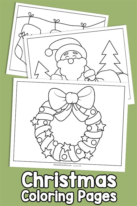 christmas coloring pages easy peasy  fun membership