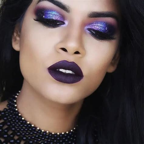 fabulous makeup ideas  flaunt  purple dresses sheideas