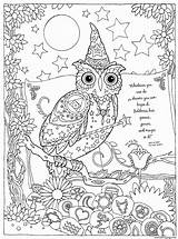 Coloring Magic Halloween Owl Pages Power Printable Book sketch template