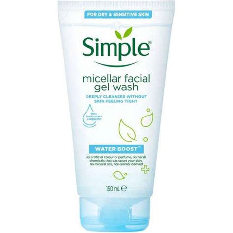 buy simple water boost face wash ml    uae binsina pharmacy
