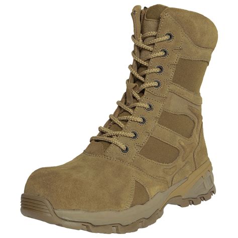 forced entry coyote comp toe side zip tactical boot