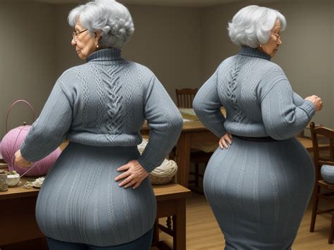Upload 2k Image Grandma Wide Hips Big Hips Gles Knitting