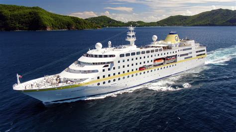 drone cruise ship filming  bequia st vincent  drone aerial