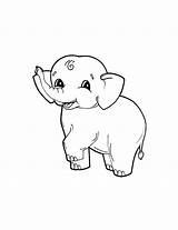 Coloring Elephant Lift Leg Little Baby Pages Animal Netart Ages sketch template
