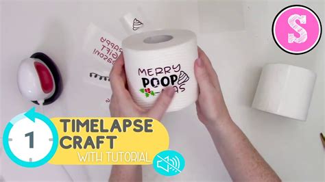 How To Put Htv On Toilet Paper Diy Gag T Time Lapse With Tutorial