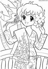 Coloring Pages Anime Manga Colouring Book Vintage Princess Girls Sunflower Shining Books Mama Choose Board Colour Japanese sketch template