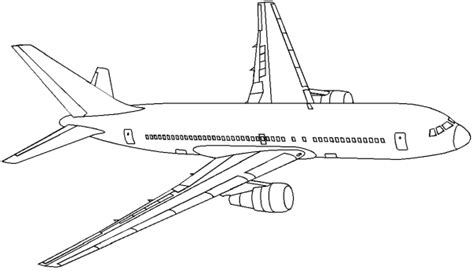 airline aircraft drawings amd coloring sheets boeing