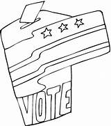 Coloring Pages Election Voting Vote Getcolorings Getdrawings sketch template