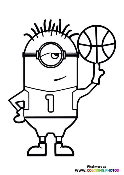 minions coloring pages  kids   easy print