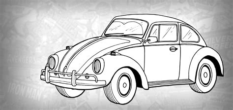 draw bumblebee vehicle mode vw beetle drawing tutorial draw
