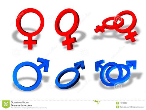 Male And Female Sex Symbols Stock Illustration Illustration Of Cross