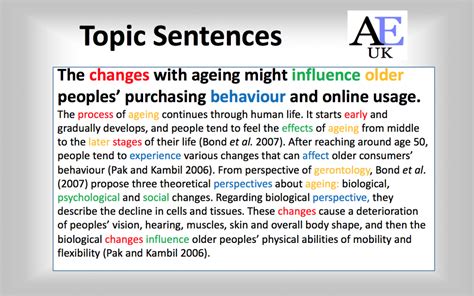 write  good topic sentence  academic writing