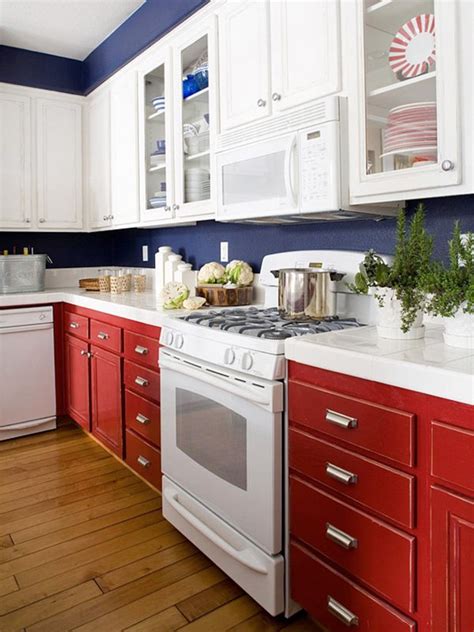 white  blue combinated kitchen designs