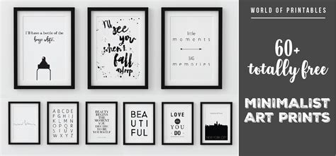 totally  minimalist wall art prints world  printables