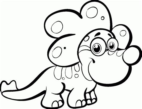 baby dinosaur coloring pages