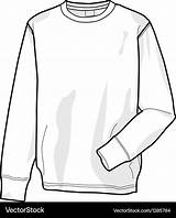 Sweatshirt Vector Colorable Front Royalty sketch template