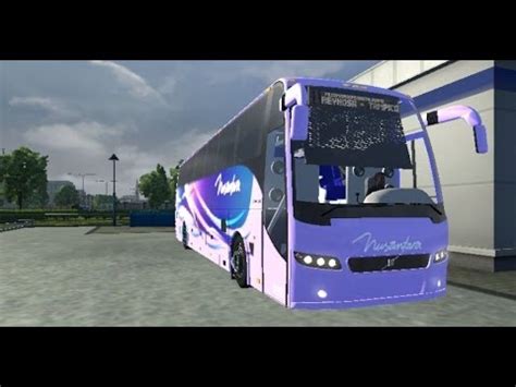 euro truck simulator  mod bus volvo  livery bis nusantara