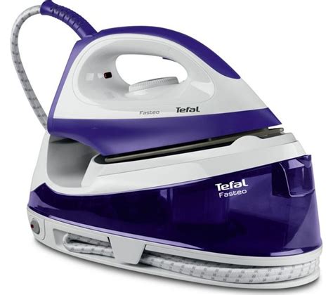 buy tefal fasteo sv steam generator iron purple white  delivery currys