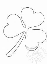 Clover Leaf Three Pattern Coloring sketch template