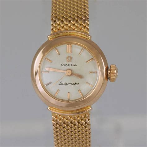 omega ct gold ladymatic vintage automatic ladies bracelet  circa  ebay