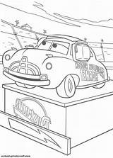 Coloring Pages Doc Hudson Cars Kids Colouring Disney sketch template
