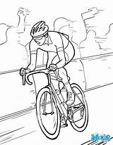Cycling Velo Kleurplaat Colorear Wielrenner Fietsen Hellokids Ciclismo Vélo Kleurplaten Publiek Voorbij Triathlon Fiets sketch template