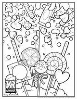 Coloring Pages Candy Sugar Skull Sweet Printable Print Drawing Color Cute Pdf Shop Sheets Getcolorings Food Christmas Young Cartoon Rembrandts sketch template